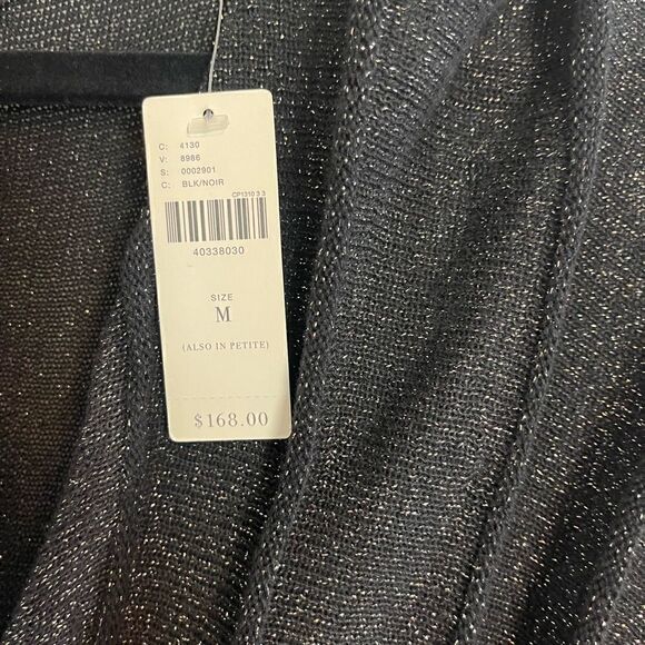 Anthropologie Gallivant Knit Sweater Dress with black and gold sparkle. M. NWT - Picture 6 of 7